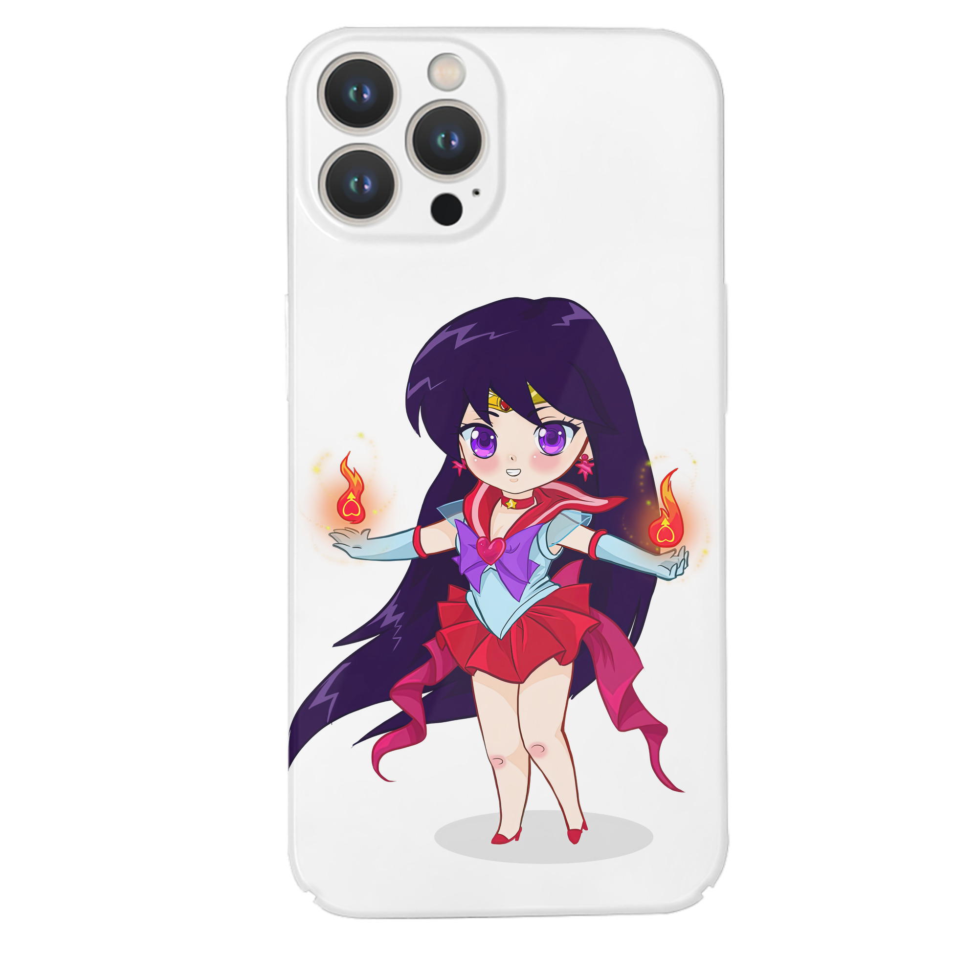 （画像用） 美少女戦士セーラームーン 火野レイ ひの レイ Sailor Moon Hino Rei （セーラーマーズ,Sailor Mars） 【iPhone 14シリーズ対応】ハードケース